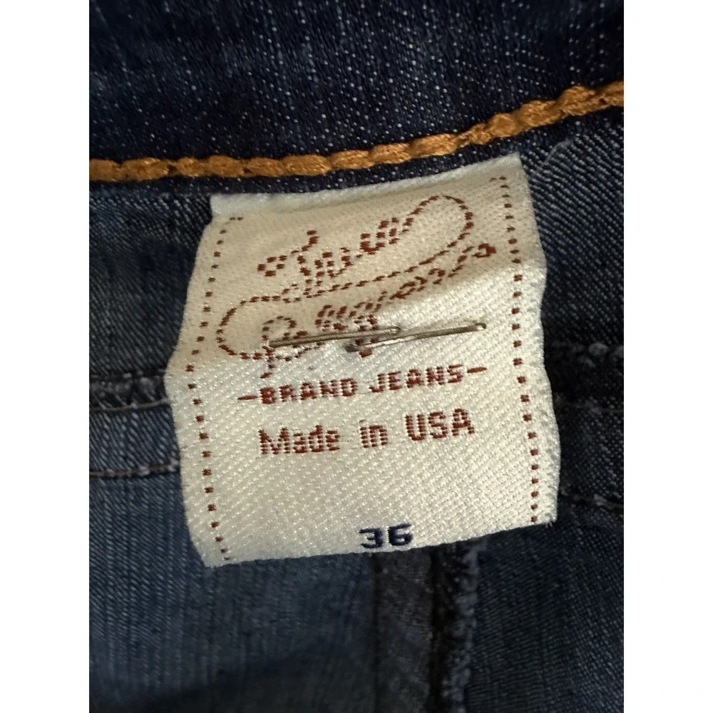 True Religion Jeans Men's 36x31 Dark Wash Denim Classic Relaxed Straight USA Y2K